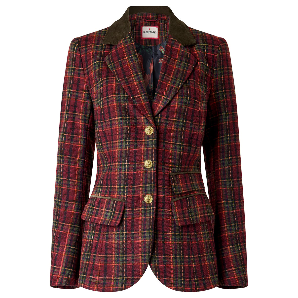 Veste à Carreaux Tradition Ruby rouge, JOE BROWNS