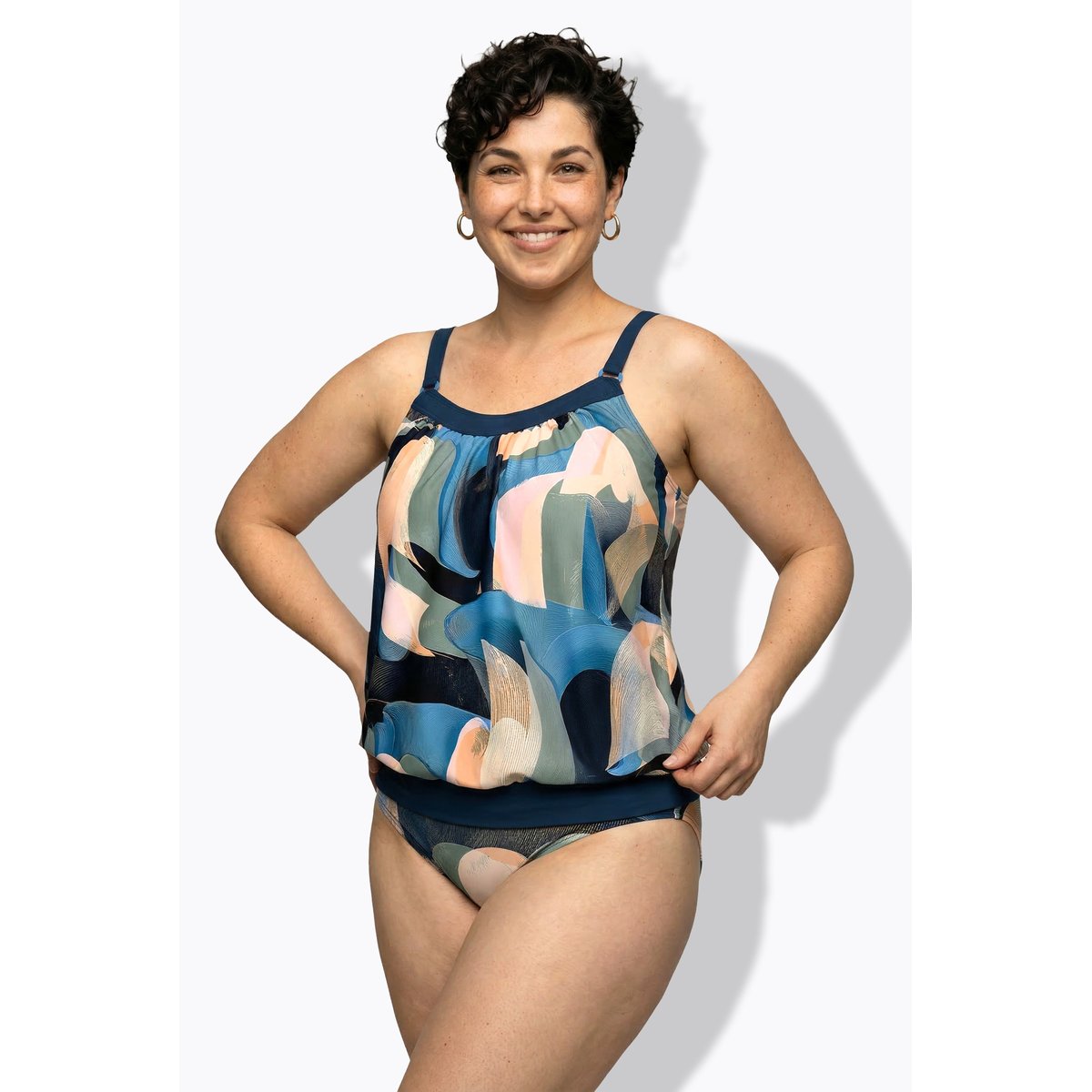 Tankini avec bonnets souples sauge, ULLA POPKEN