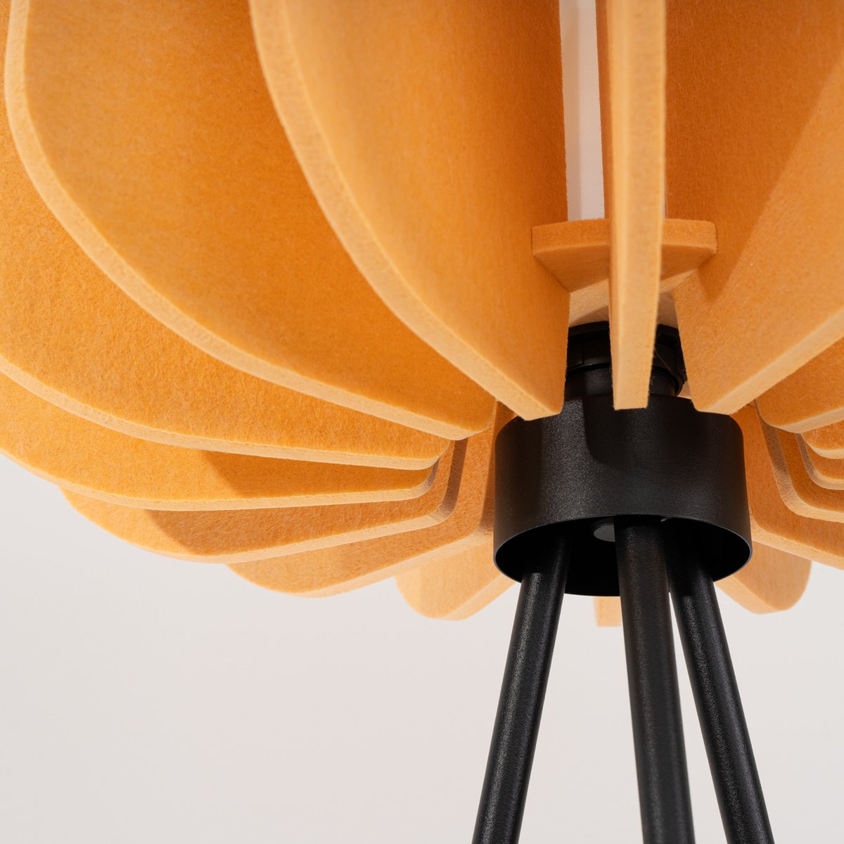 Lampadaire Feutre Jaune E27 1 Mula jaune, EDEN