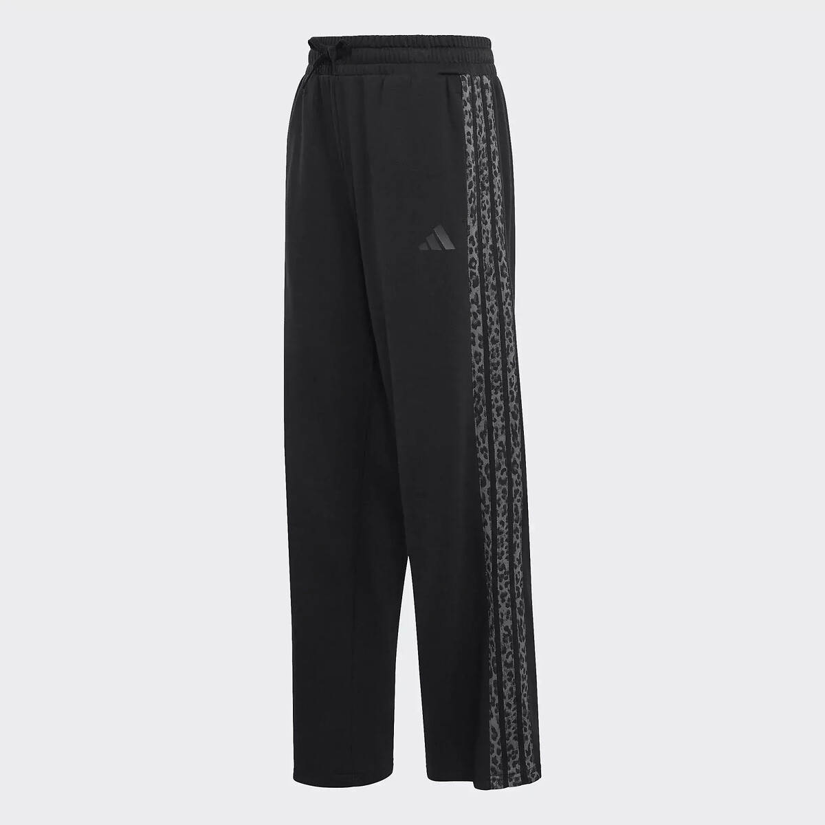 Wijdvallende joggingbroek met strepen in luipaardprint zwart, ADIDAS SPORTSWEAR