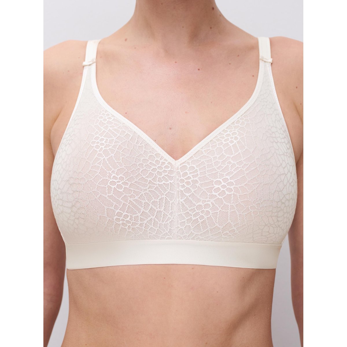 Soutien-gorge sans armature maintien C MAGNIFIQUE ivoire, CHANTELLE