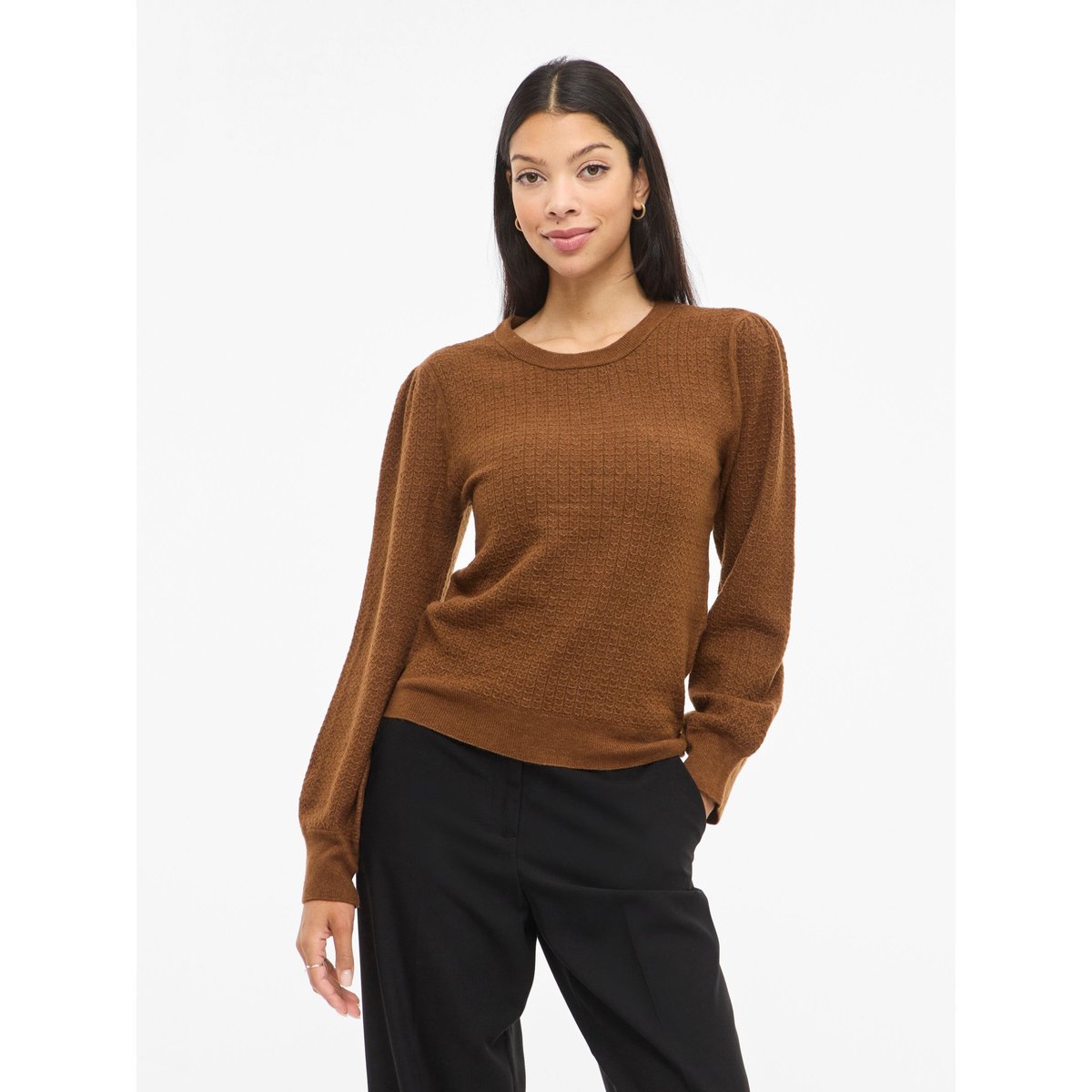 Pull En Maille chocolate brown, VILA