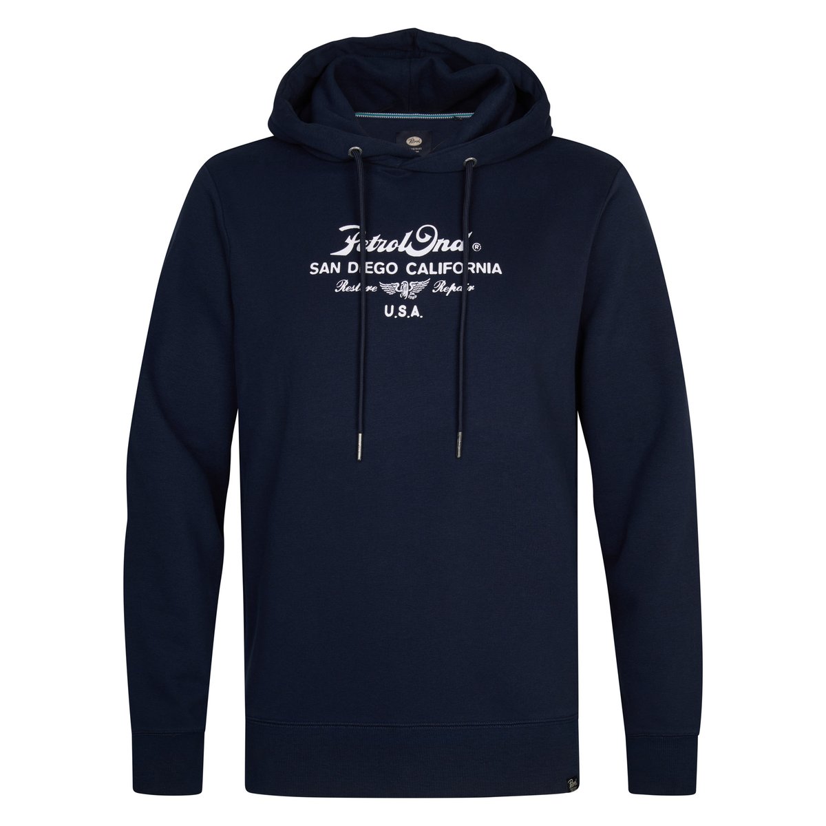 Hoodie artwork repair bleu navy blue, PETROL INDUSTRIES