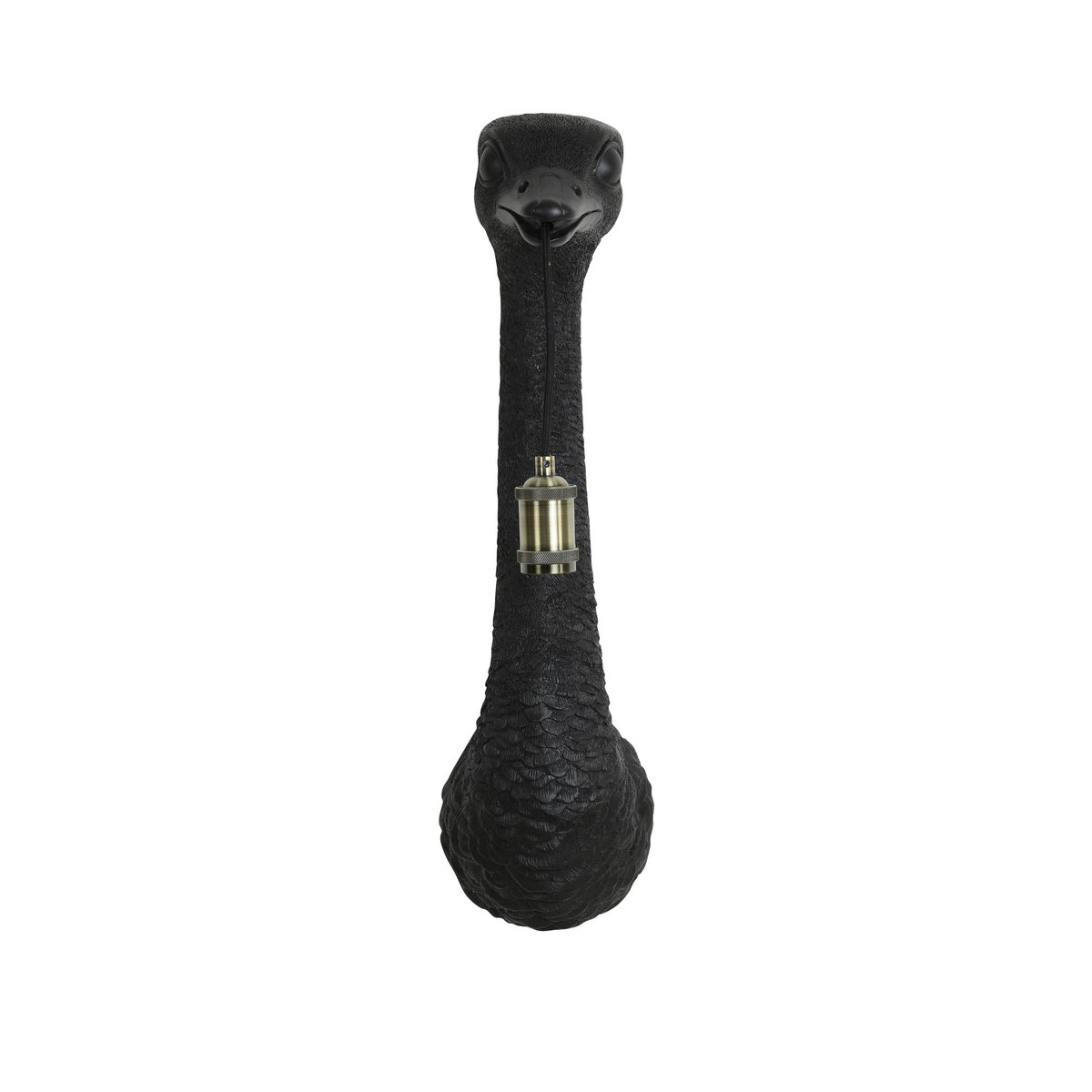 Lampe Murale Plastique OSTRICH noir, LIGHT & LIVING