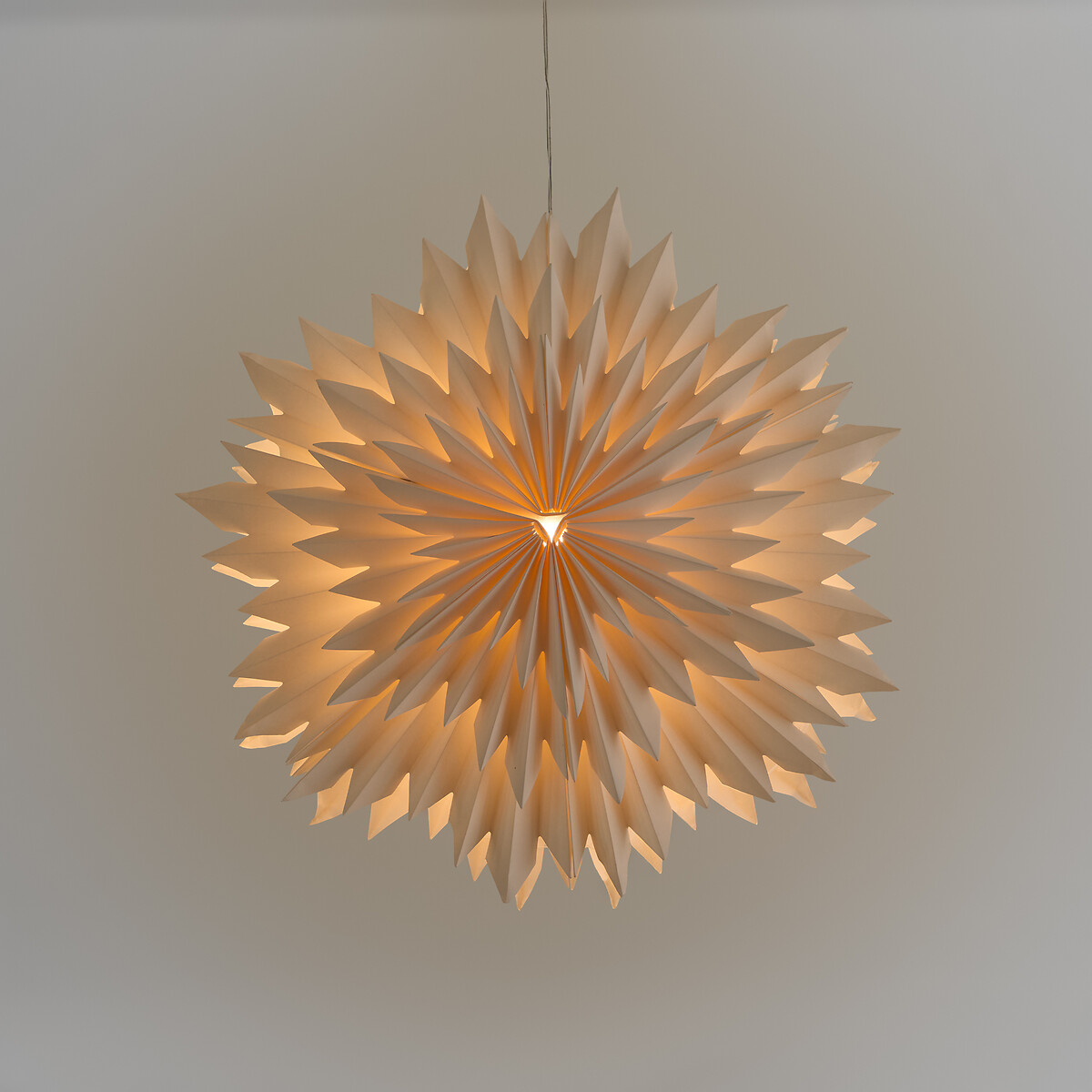 Étoile lumineuse à suspendre en papier, diamètre 38 cm, CASPAR ecru, LA REDOUTE INTERIEURS