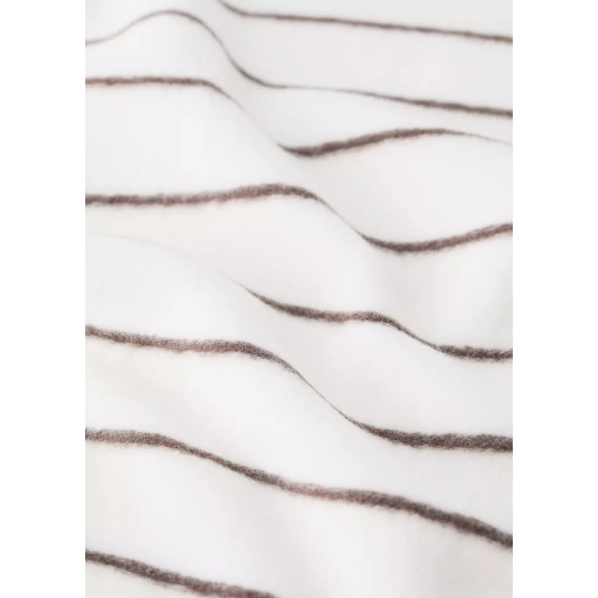 Couverture enfant coton à rayures marron moyen, MANGO HOME