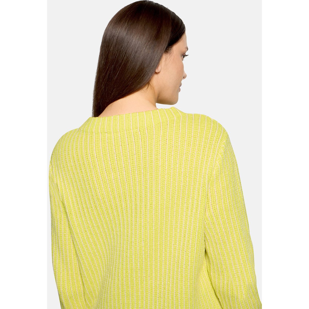 Pull-over en maille à détails tricotés cream/yellow, BETTY & CO
