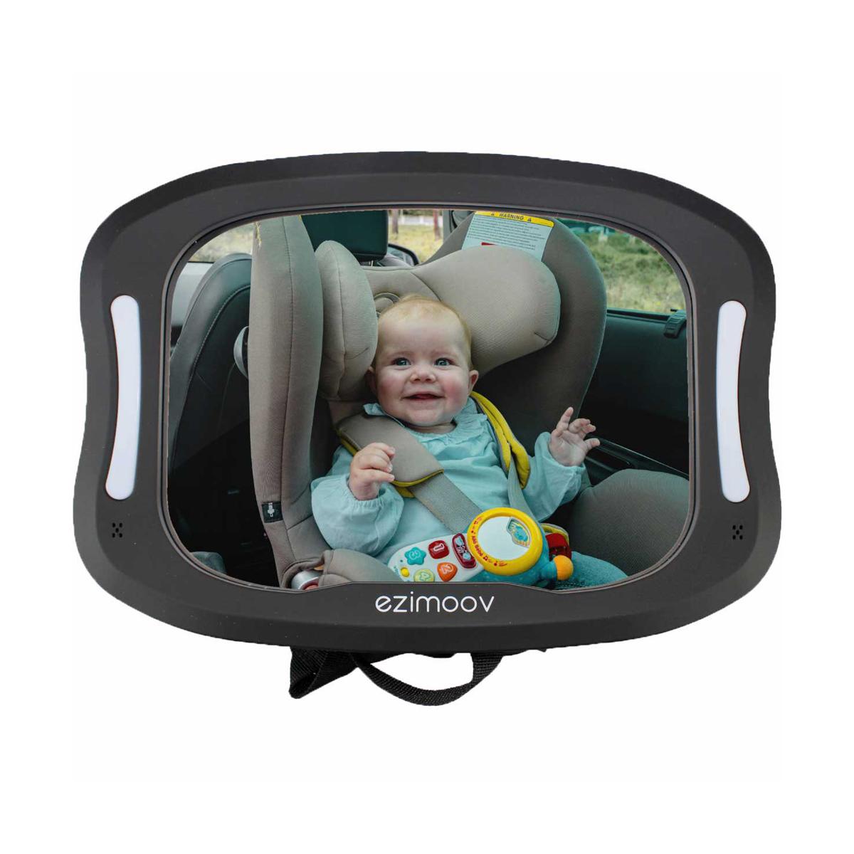 Miroir de surveillance avec lumière LED noir, EZIMOOV