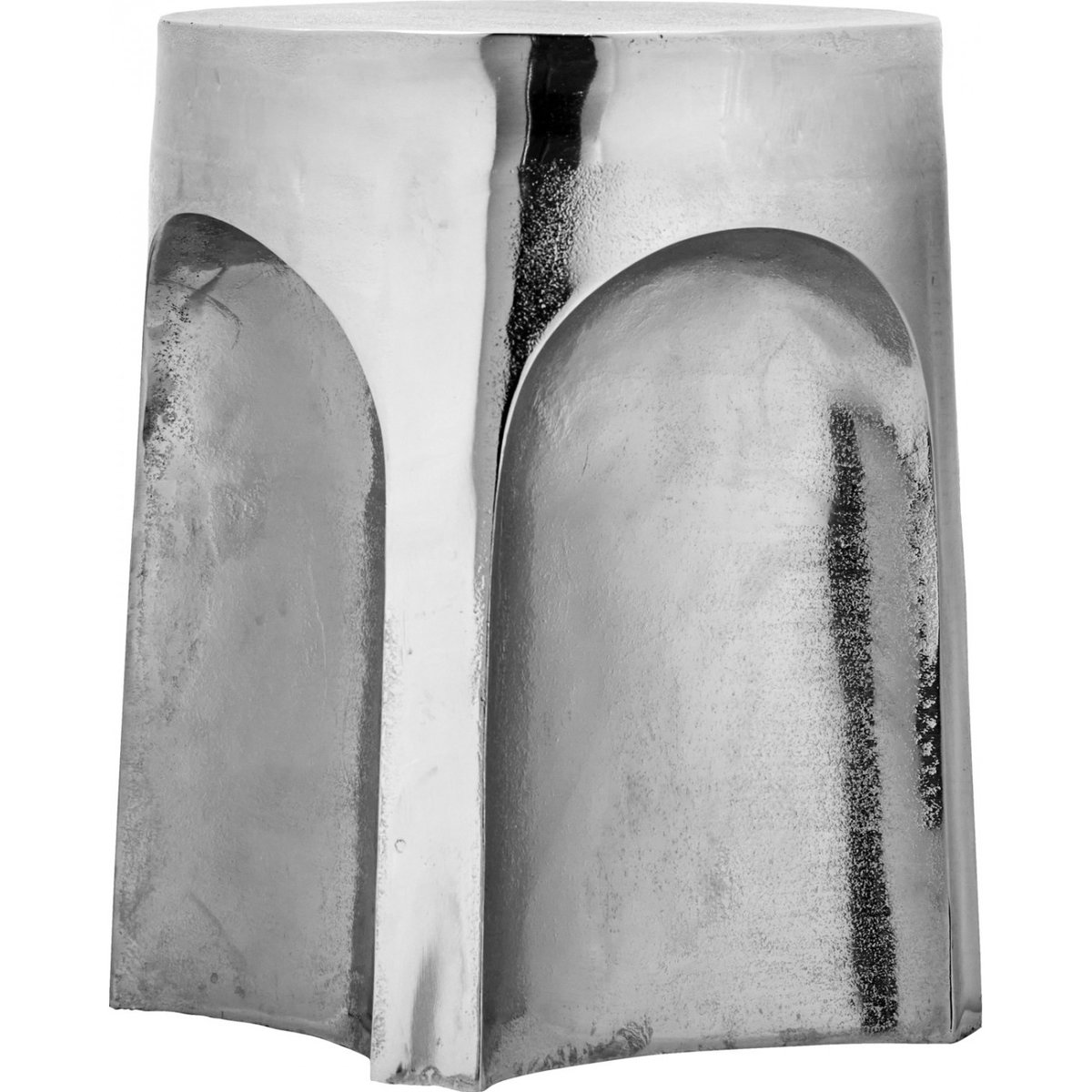 Table d'appoint en aluminium Riga argent, HOUSE DOCTOR