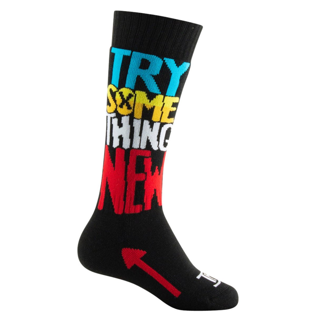 Lot de 2 Mi-bas ski enfant Thyo en Acrylique noir, THYO