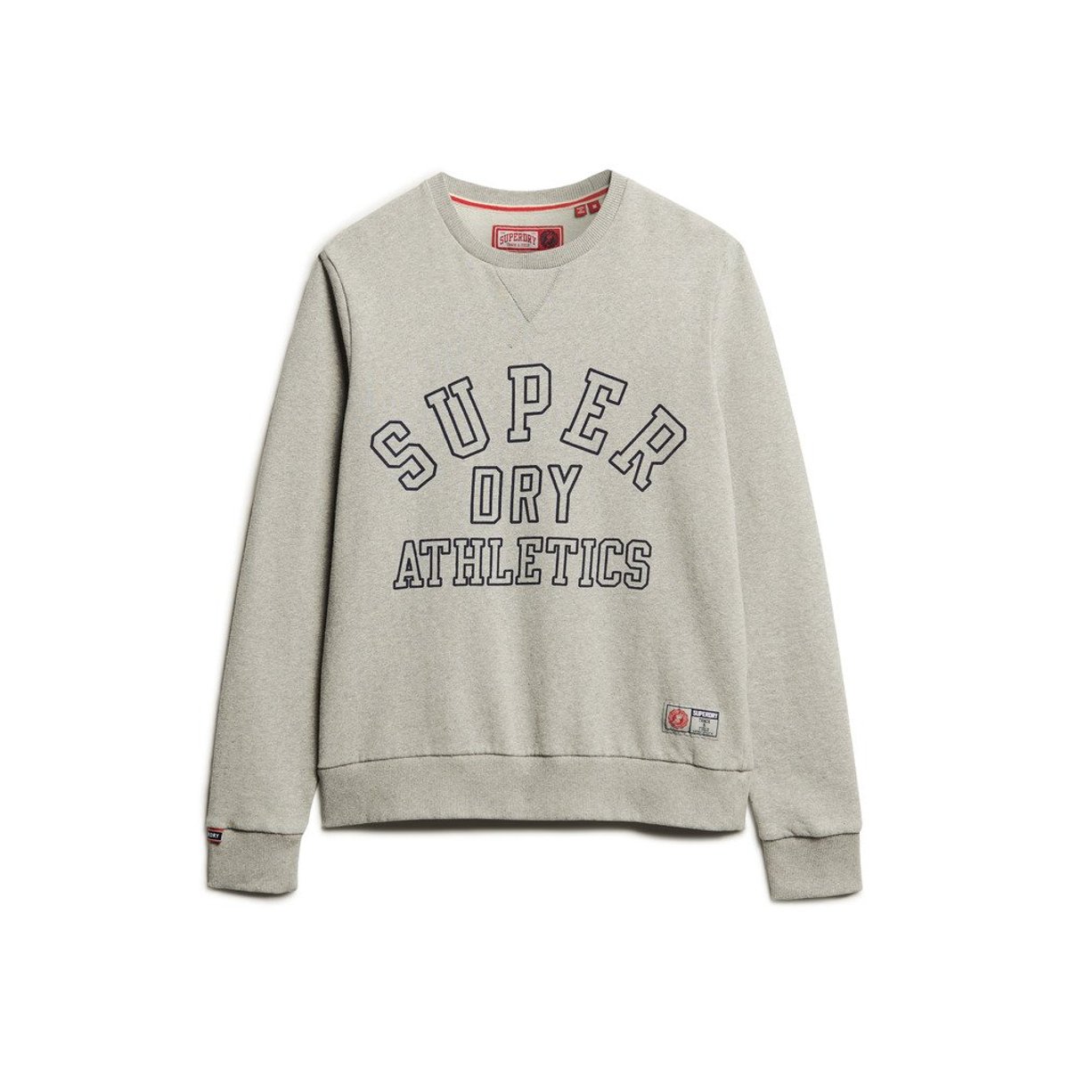 Sweat oversize imprimé Athletic gris athlétique chiné, SUPERDRY