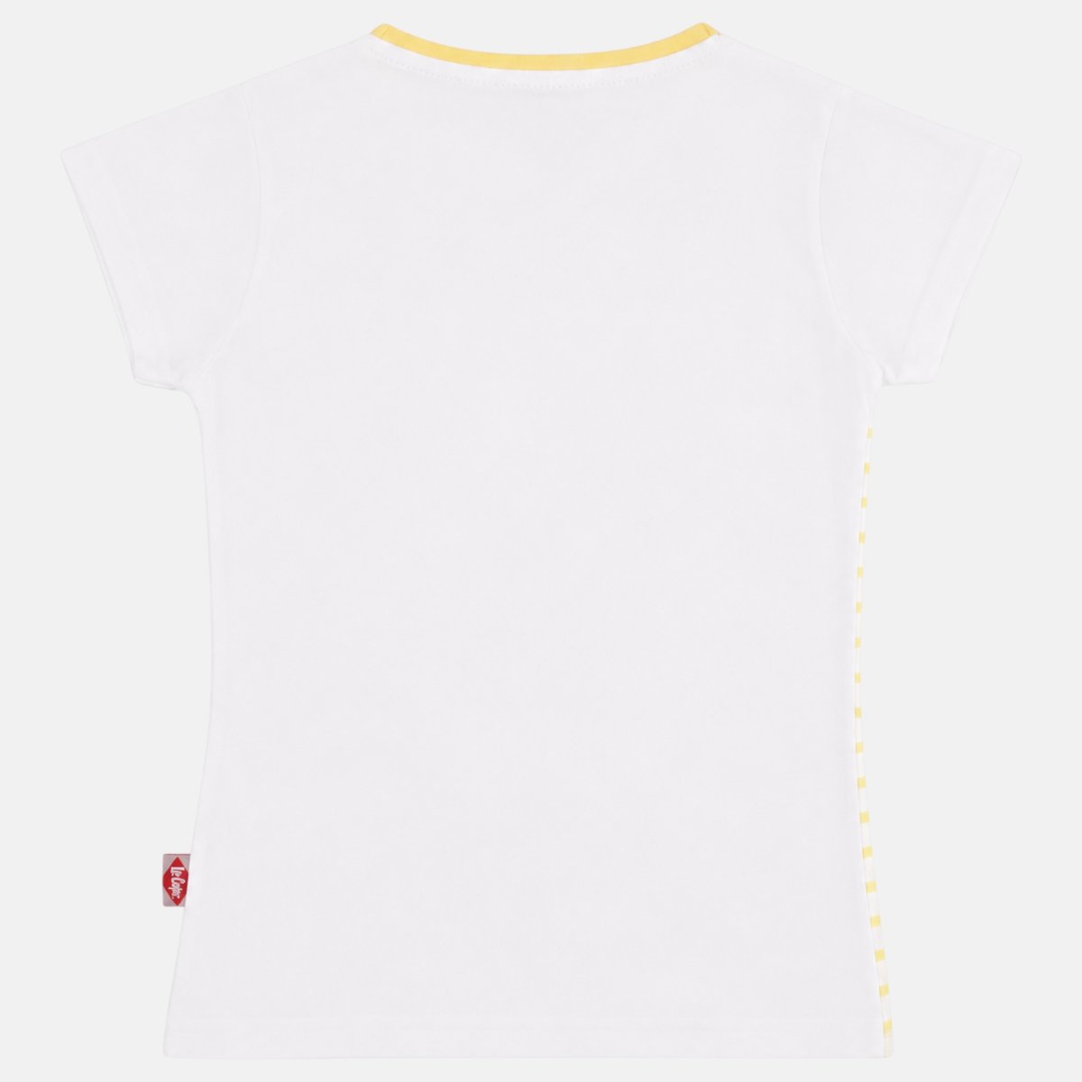T-shirt manches courtes imprimé, col rond TEE TIME jaune pâle, LEE COOPER