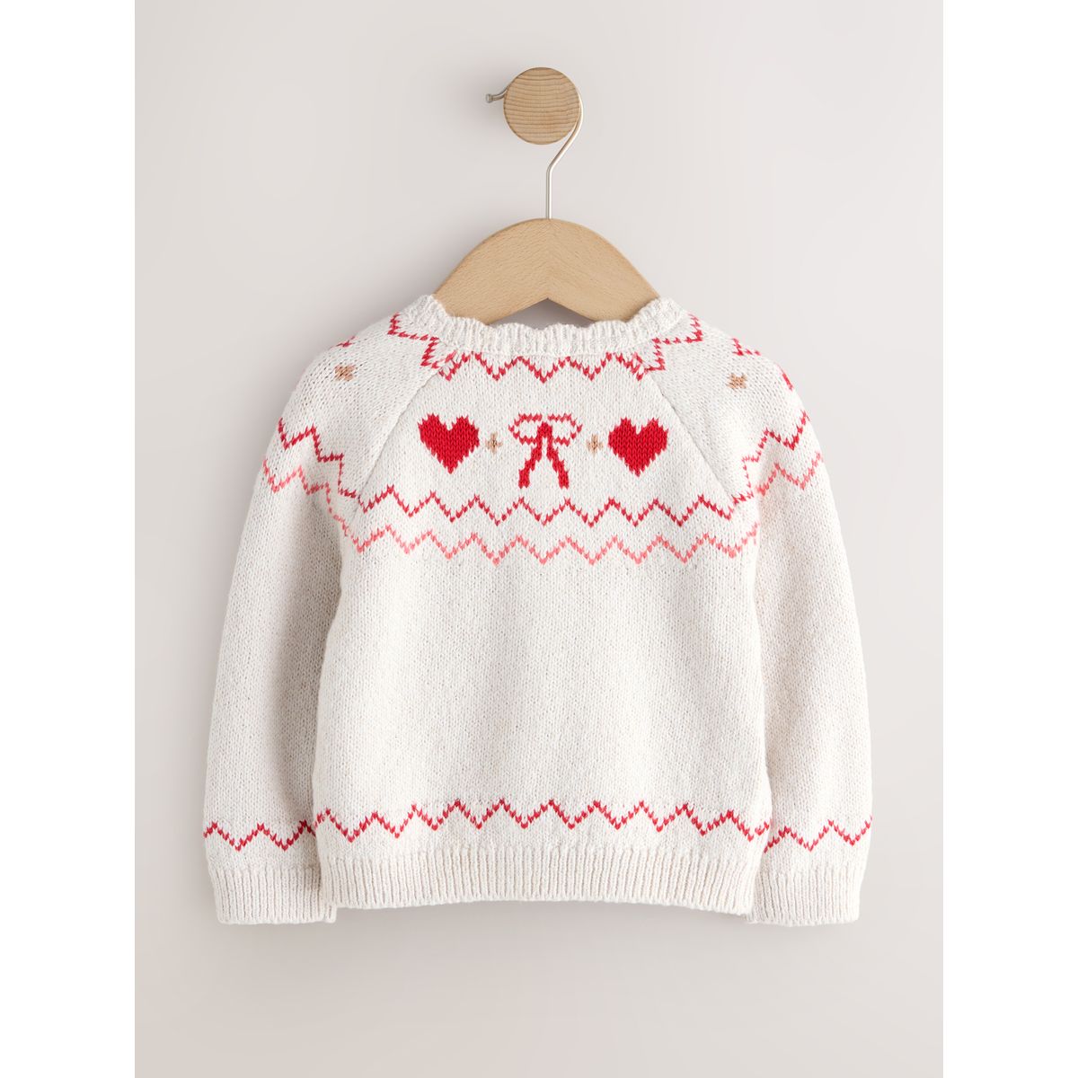 Cardigan cœur écru, NEXT