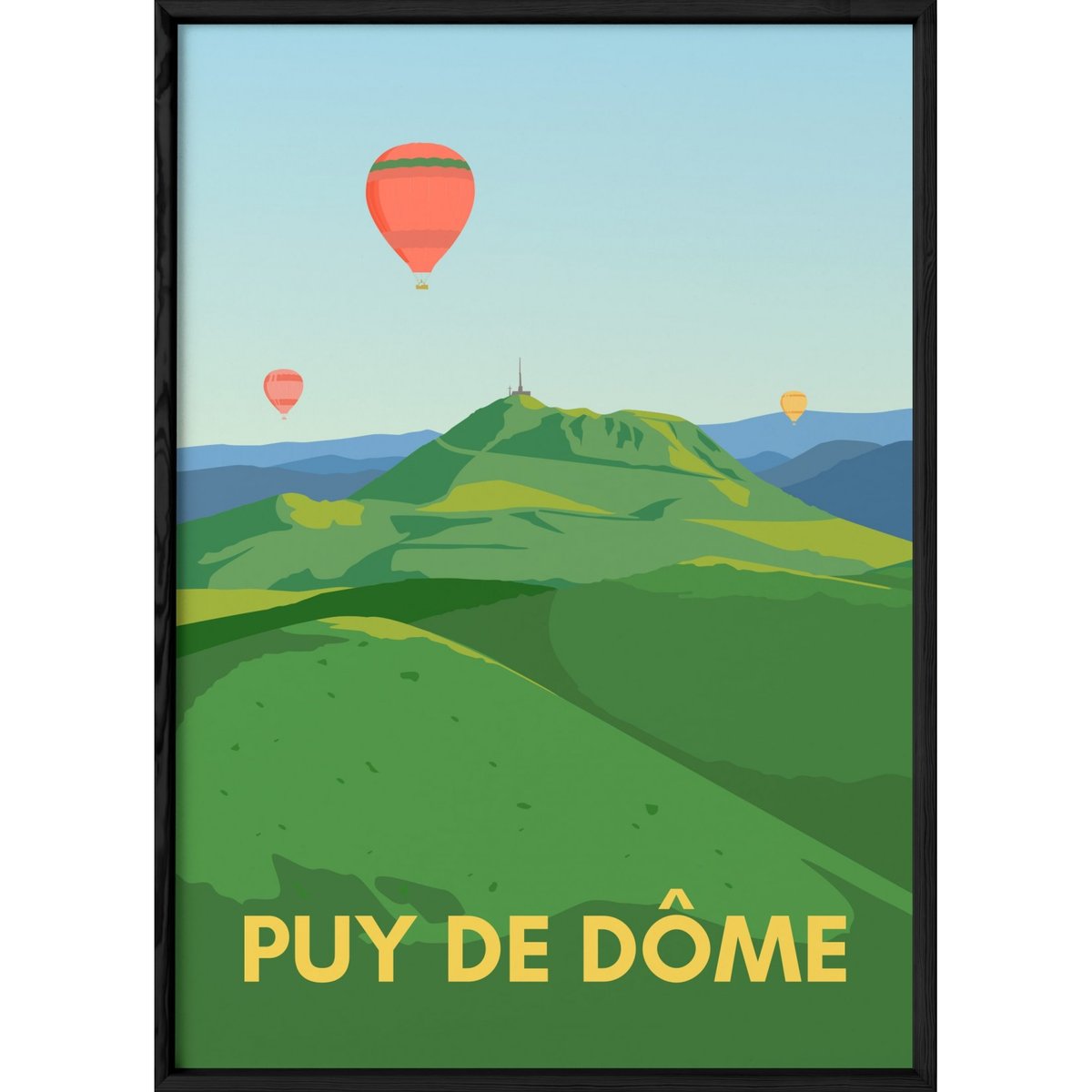 Poster ville - Puy-de-Dôme blanc, L'AFFICHERIE
