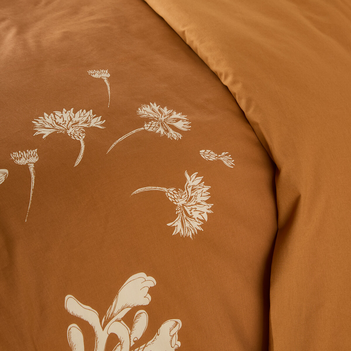 Housse de couette coton, Cyrus imprimé ocre, LA REDOUTE INTERIEURS