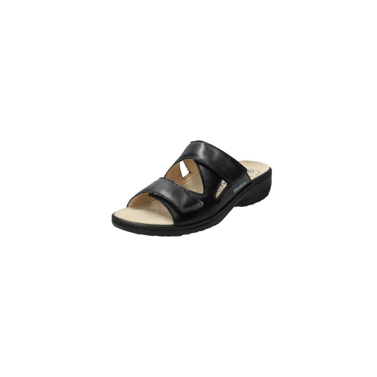Sandales en cuir GEVA noir 5134, MEPHISTO