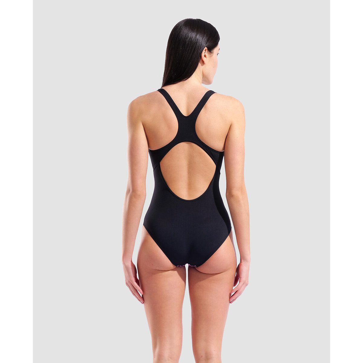 Maillot de bain PEACOCK dos swim pro violet/noir, ARENA