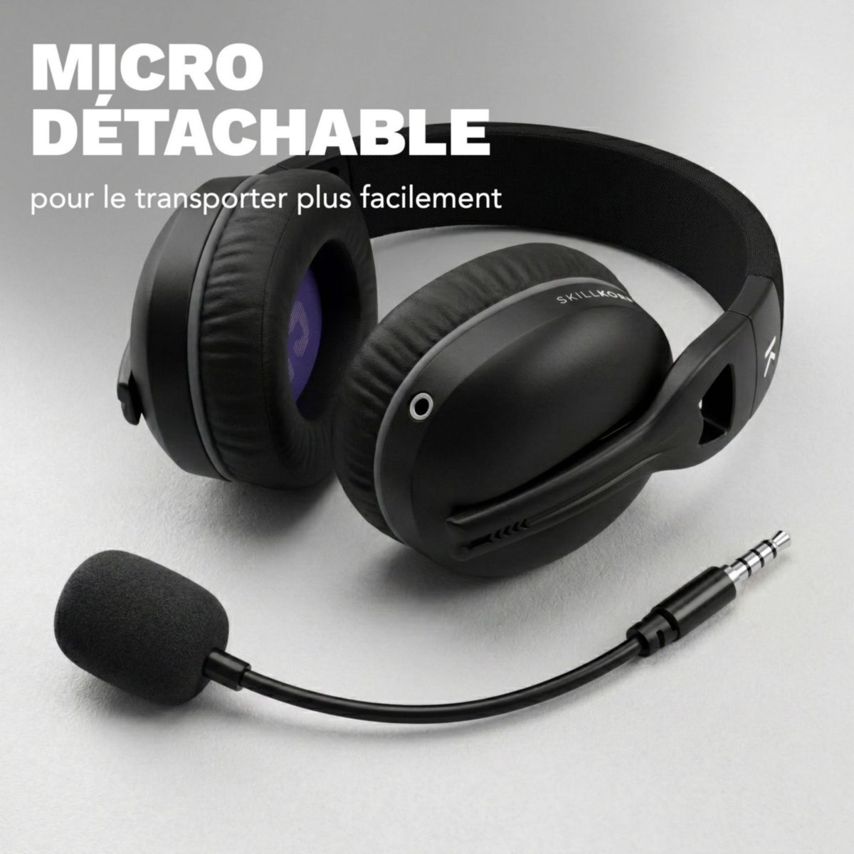 Casque gamer H5 NOIR SANS FIL Access couleur unique, SKILLKORP