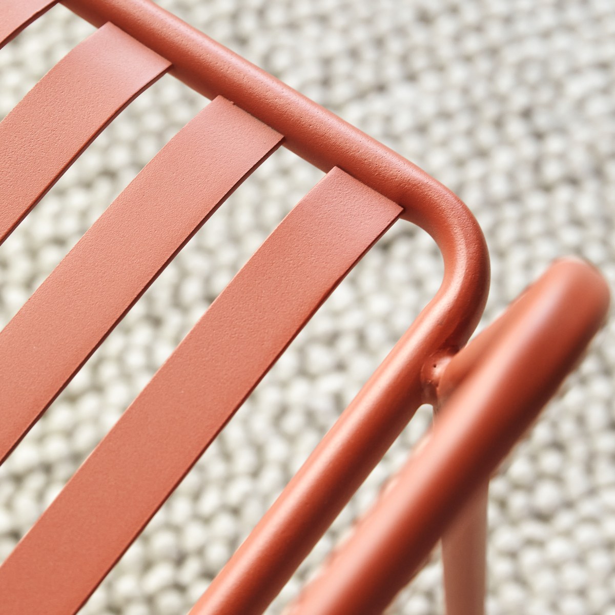 Fauteuil en Métal, GABY orange, TIKAMOON