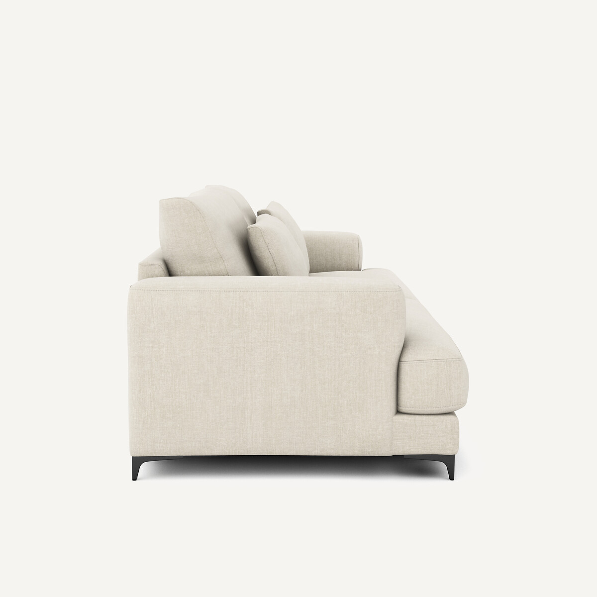 Canapé 4P convertible coton lin, Marsile beige, AM.PM