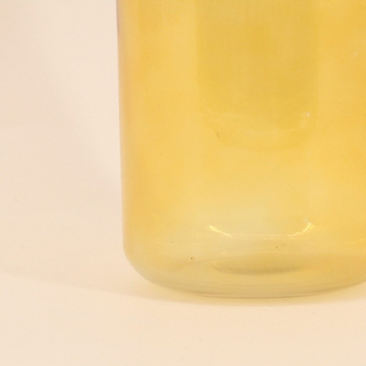 Vase coloré, H20cm jaune, ORNAMI