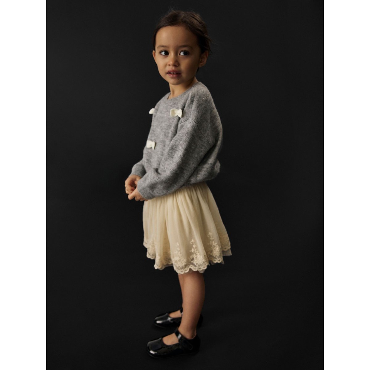 Pull En Maille gris - grey melange1, NAME IT