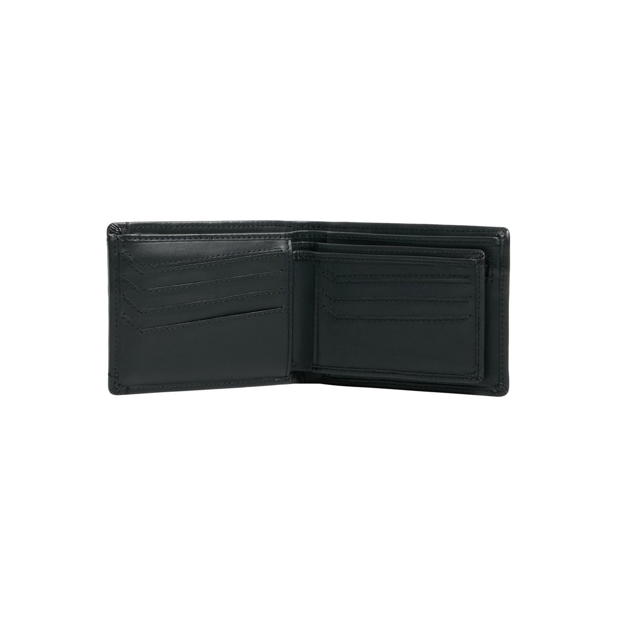 Portefeuille deux volets en cuir NEW MISS DOLLAR noir black, QUIKSILVER