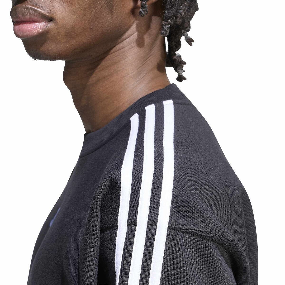 Sweat col rond, ESSENTIALS noir, ADIDAS SPORTSWEAR
