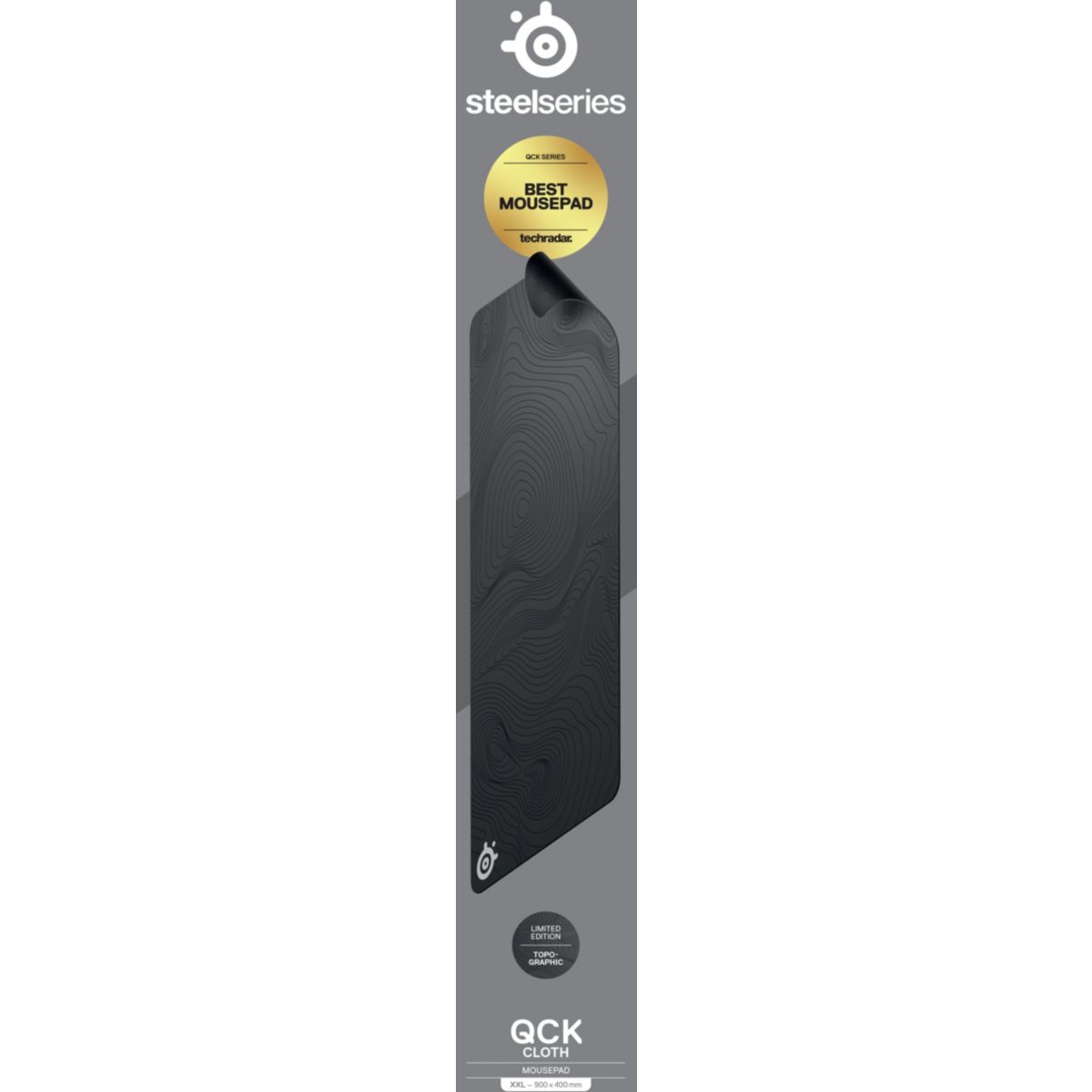 Tapis de souris QcK XXL Topographic EU couleur unique, STEELSERIES
