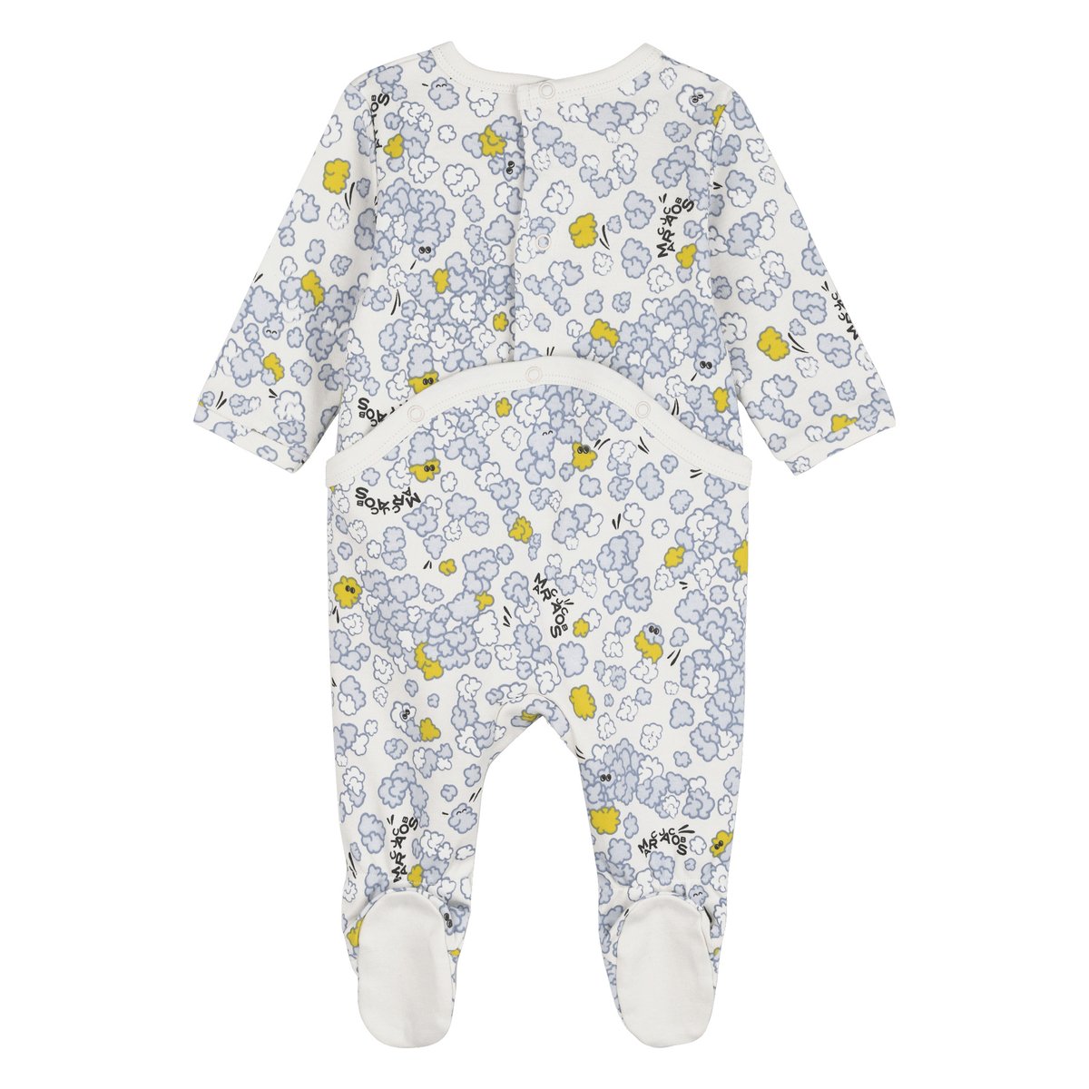 Ensemble pyjama, bonnet et bavoir creme, MARC JACOBS