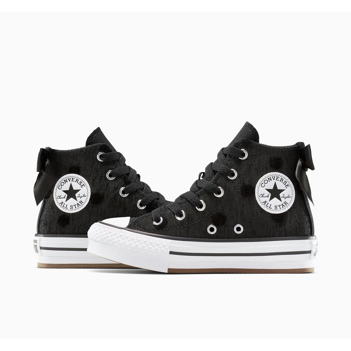Baskets All Star EVA Lift Better In Bows noir à pois/noir, CONVERSE