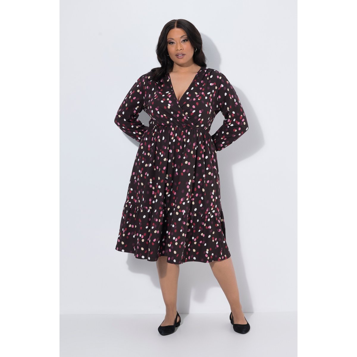 Robe à pois acajou, ULLA POPKEN