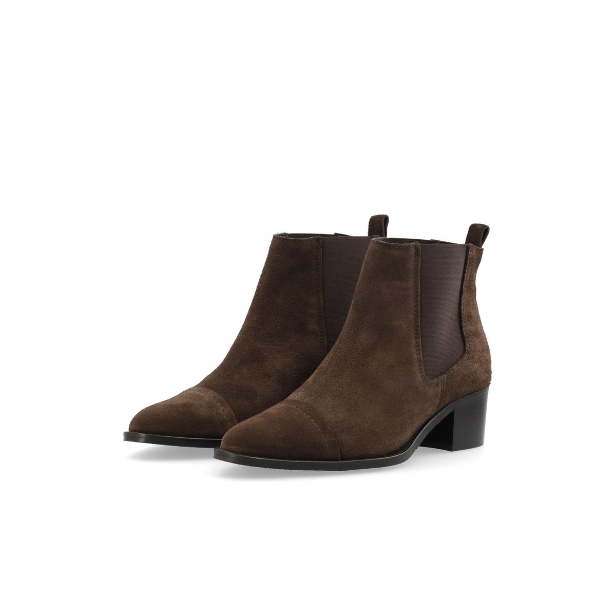 Bottes En Daim brown, BIANCO