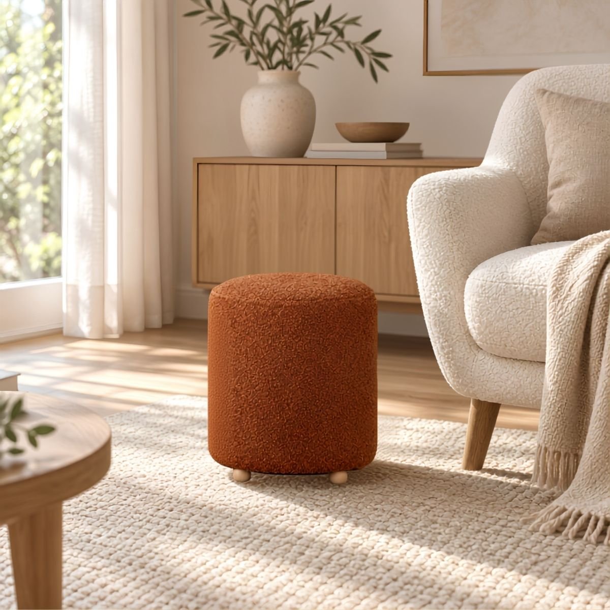 Tabouret YVES brun, MICA DECORATIONS