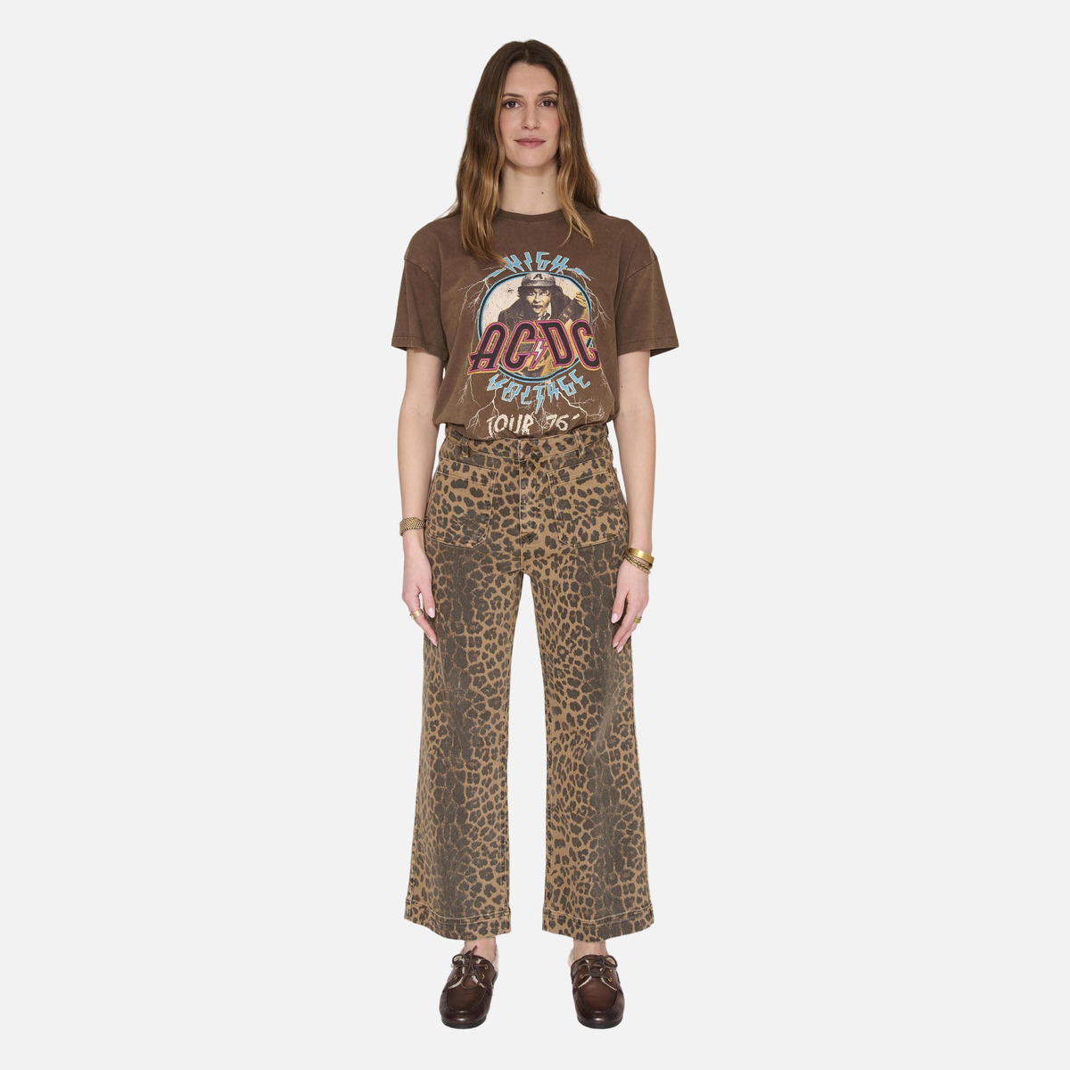 Jean THE FRIDA LEOPARD PRINT nuts, MKT STUDIO