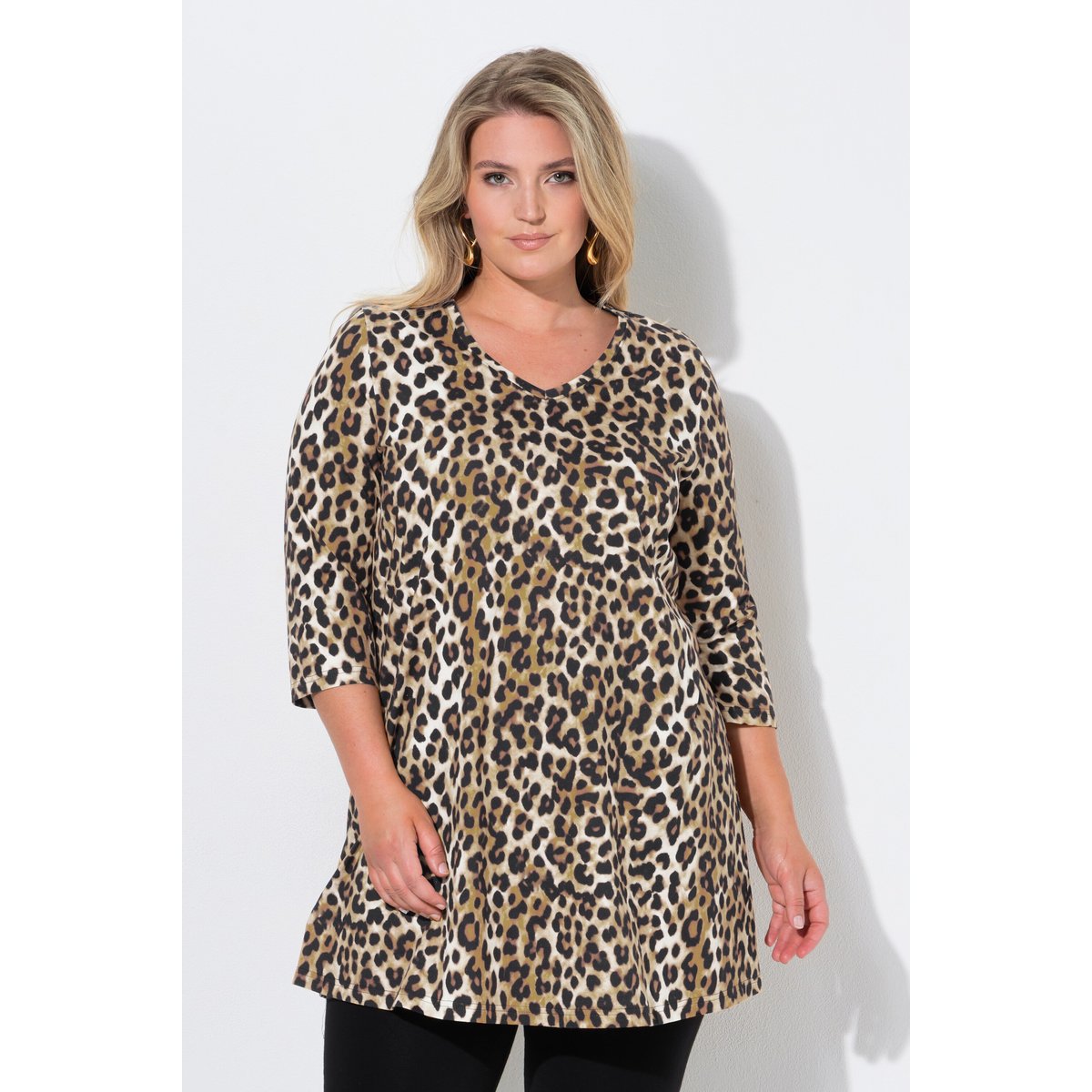 T-shirt long noir, ULLA POPKEN