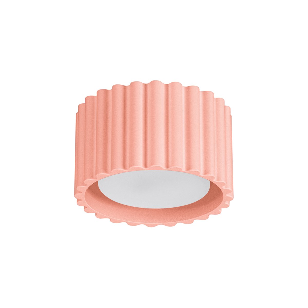 Plafonnier Aluminium Pêche Gx53 1 Aura rose, EDEN