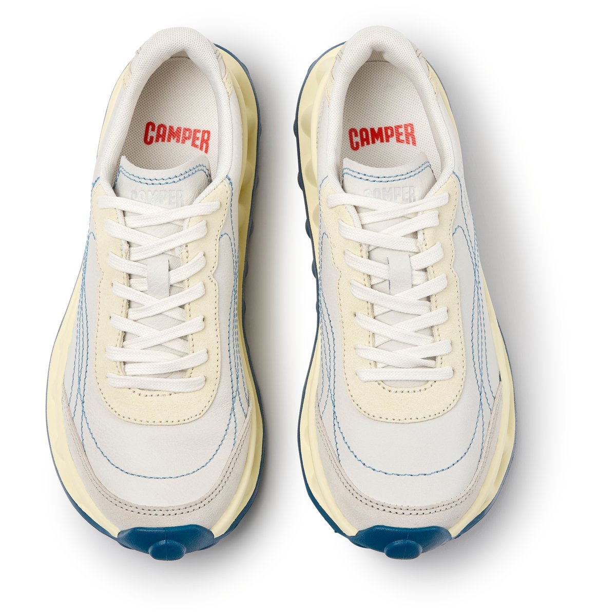 Baskets Pelotissima by Sunnei Smooth Leather blanc naturel 003, CAMPER