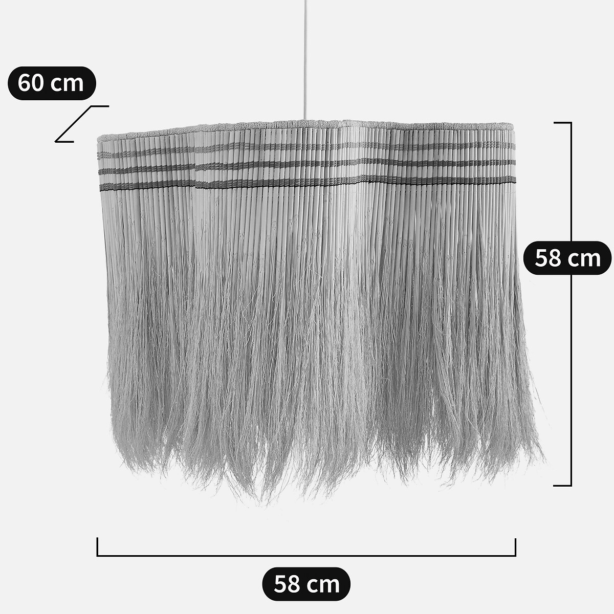 Candeeiro suspenso em sorgo, KHOSI multicolor, AM.PM