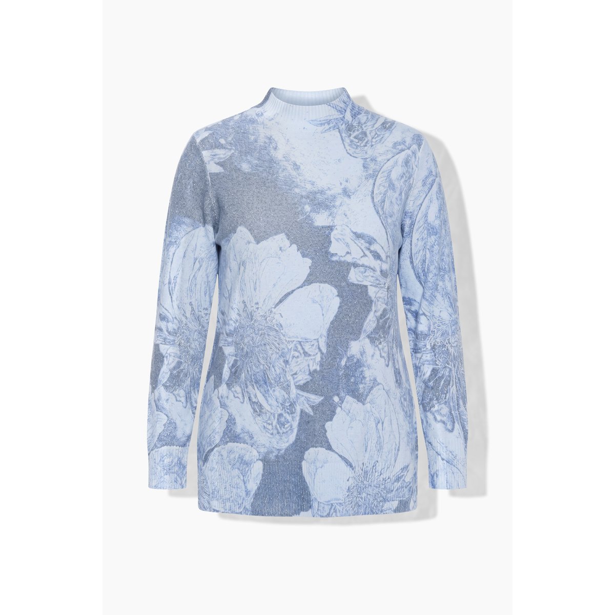 Pull à col montant et manches longues, strass marine foncé, ULLA POPKEN