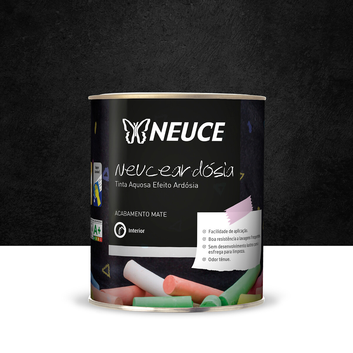 Tinta aquosa NeuceArdósia (750ml), NEUCE preto , NEUCE