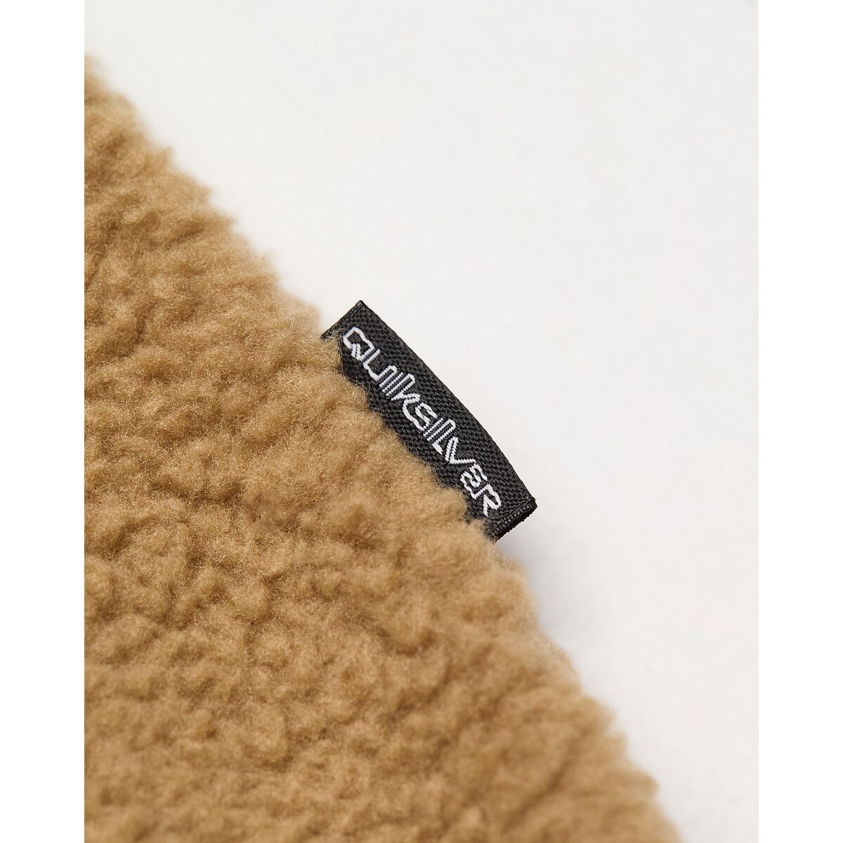 Veste polaire zippée avec capuche camel/bleu, QUIKSILVER