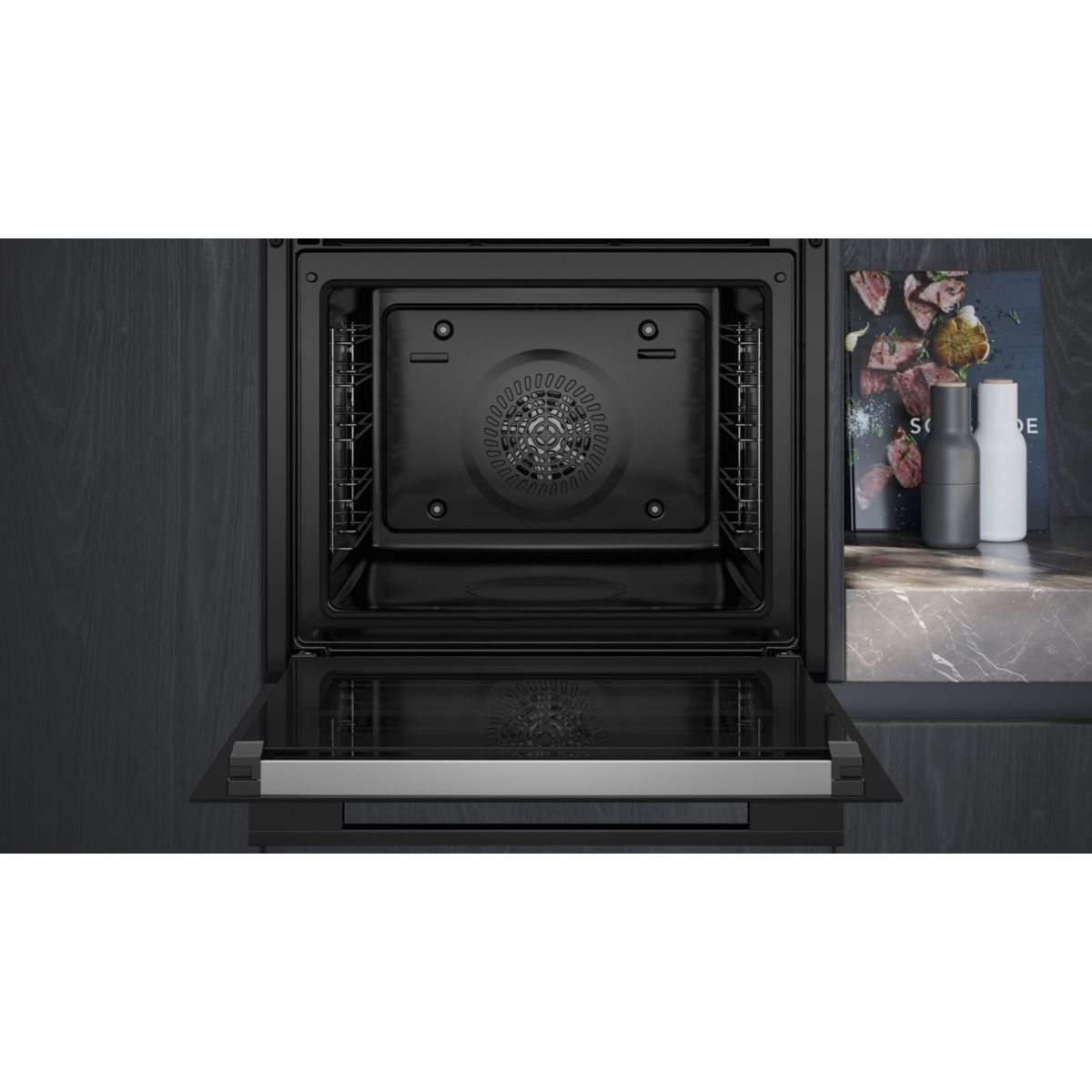 Four encastrable HB772G2B1S - Pyrolyse - Chaleur pulsée - Porte froide - Écran tactile - iQ700 - Sonde de Cuisson couleur unique, SIEMENS