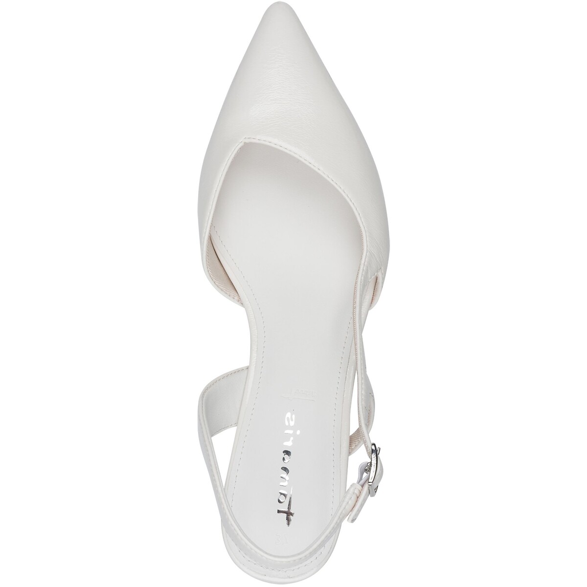 Escarpins slingback blanc, TAMARIS