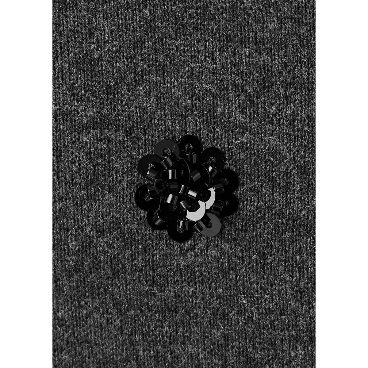 Cardigan en maille détail à sequins gris anthracite, MANGO