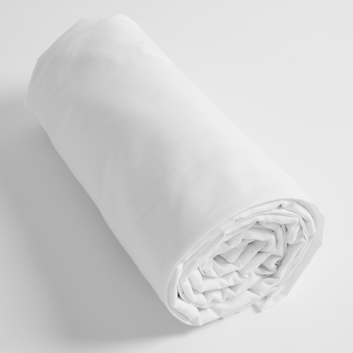 Drap Plat Blanc en Coton blanc, LES MATELAS DE MORPHEE