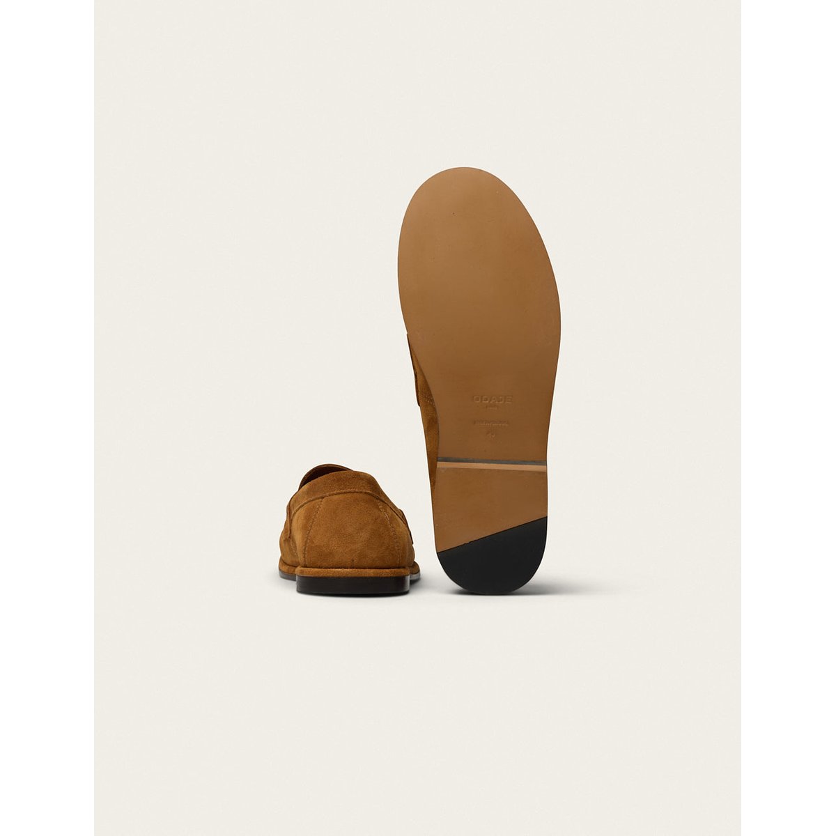 Mocassins MAZEN suède ambre, ODAJE