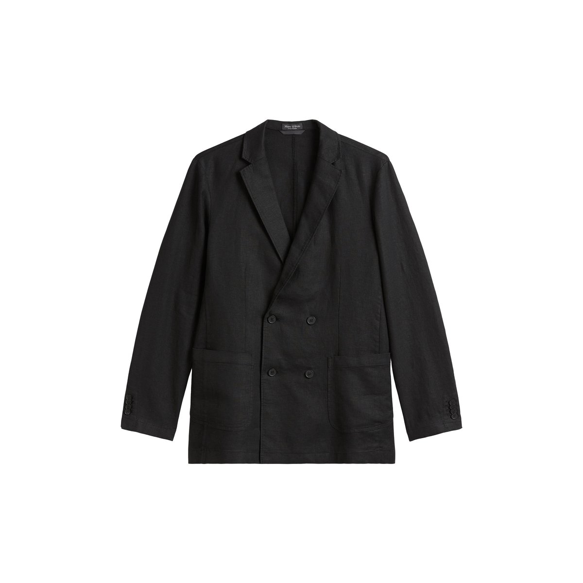 Veste en lin shaped en pur lin noir, MARC O'POLO