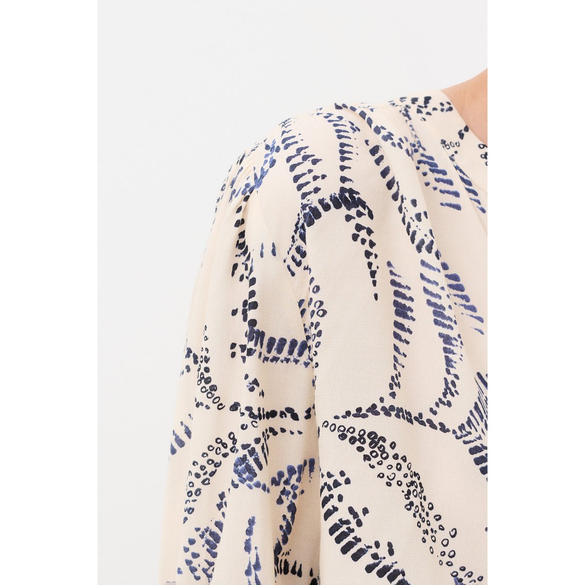 Chemise droite col tunisien CALEX ivoire, CAROLL