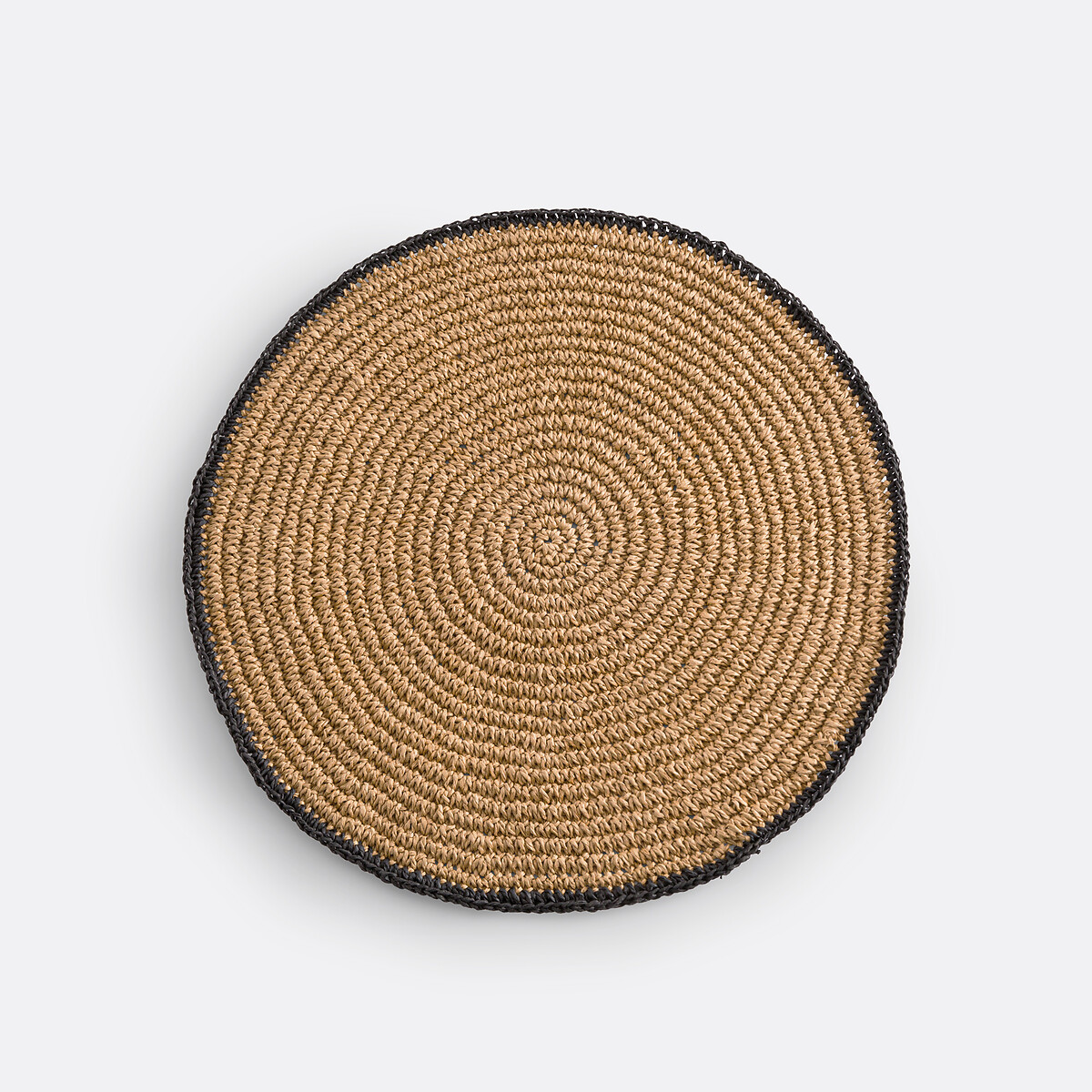 Lot de 4 sets de table en papier, Solia naturel/noir, LA REDOUTE INTERIEURS